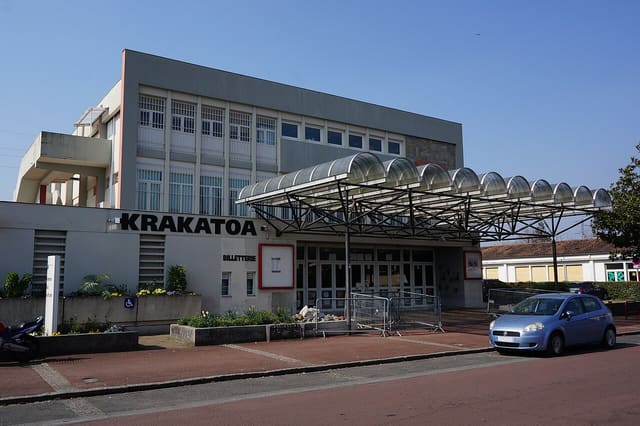 La façade du Krakatoa à Mérignac, salle de concert où se produira Carpenter Brut le 31 octobre.