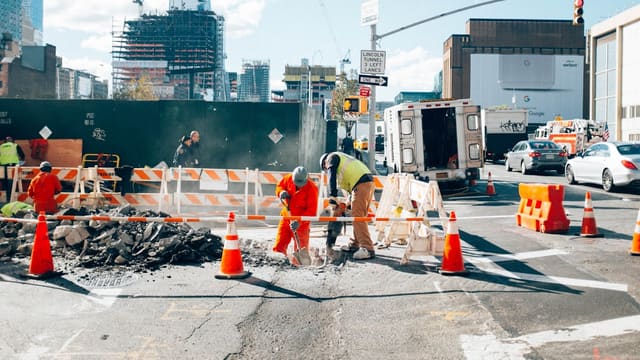 construction worker on street