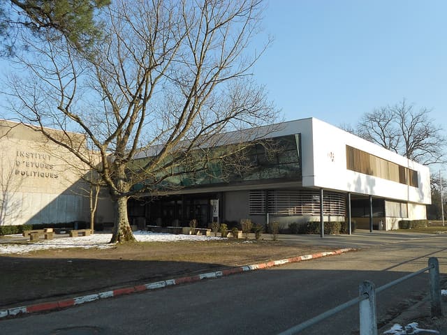 The Institute for political studies of the Bordeaux 4 University in February 2012.