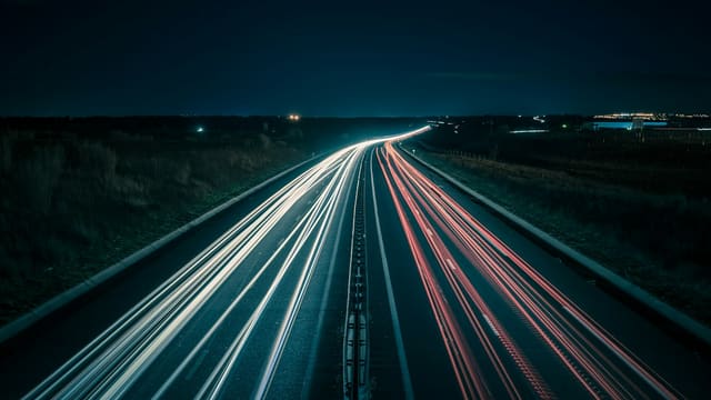 time lapse photography of highway